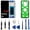 Blue, variant on INCELL for Samsung Galaxy S9 Screen Replacement S9 LCD Display SM-G960U SM-G960F Display Touch Screen Assembly No Fingerprint. (with Blue Frame+Back Cover Adhesive+Tools)