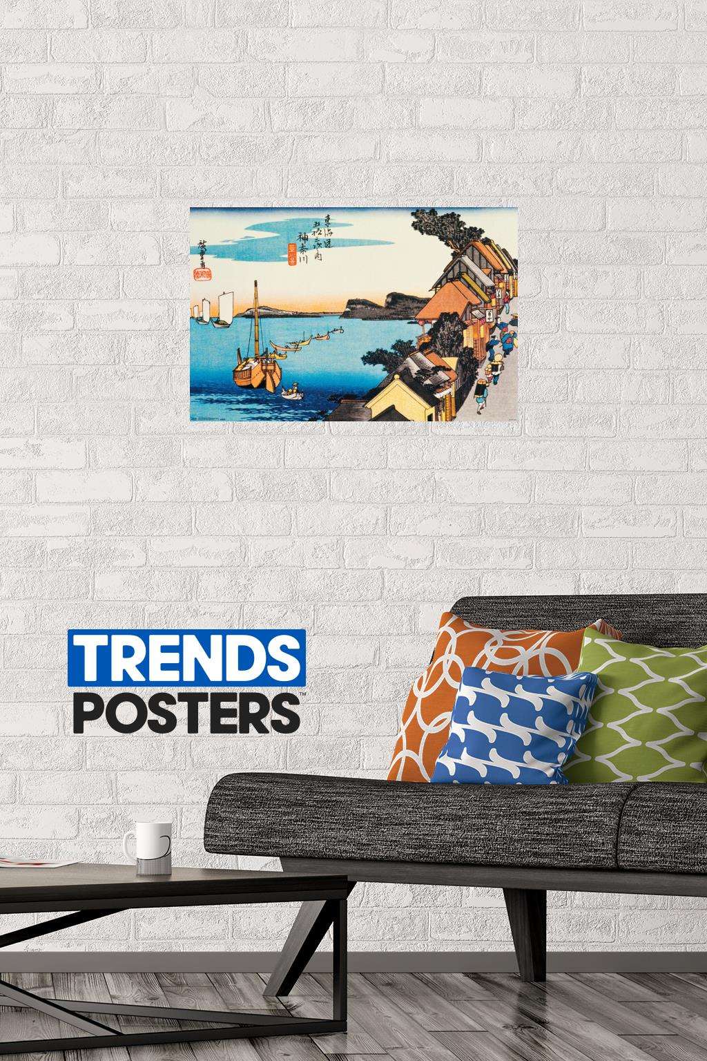 Scenery Of Kanagawa Wall Poster, 14.725" x 22.375"