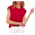 thumbnail image 5 of Uvplove Cap Sleeve Tops for Women Summer Top Basic Tee Shirts Casual Tank Loose Fit 2025 Fashion red-l, 5 of 10