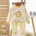 thumbnail image 2 of HFHAPW Toddler Pajamas Boys Girls Pyjamas 2pcs Long Sleeves Pjs Sets for Kids Fall Winter Sleepwears, 2 of 5