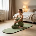thumbnail image 5 of Cadancy Yoga Mat Thick Oval Exercise Non Slip Extra Wide Pilates Mat Cushioned Fitness Mats for Meditation Stretching Floor Training Gym Home Workout Equipment, 5 of 6