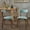 Light Beige/Natural Oak, variant on Molly Mid Century Modern Dining Chairs with Rubberwood Frame (Set of 2)