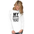thumbnail image 3 of My Heart Belongs You Romantic Love Women's Long Sleeve T Shirt Brisco Brands M, 3 of 6