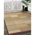 thumbnail image 3 of Ahgly Company Machine Washable Indoor Round Contemporary Sand Brown Area Rugs, 4' Round, 3 of 7