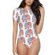 thumbnail image 1 of Balery Elephant Body de cuello redondo de manga corta para mujer Tops de manga corta Tops básicos-XX-Large, 1 of 7