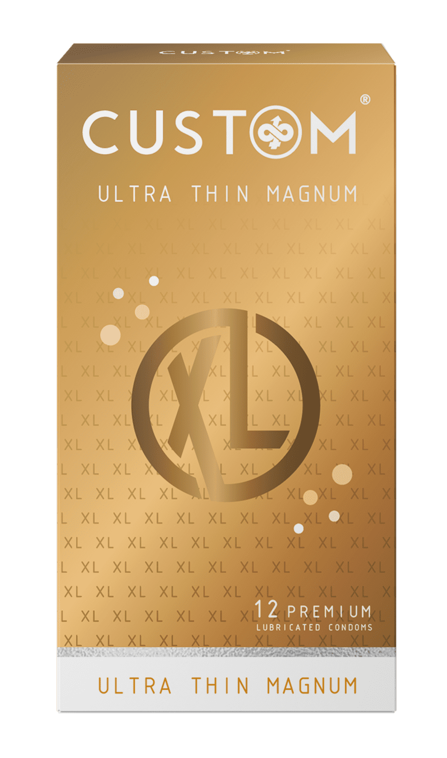 CUSTOM Ultra Thin Magnum Condoms, Extra Large Natural Feel Premium