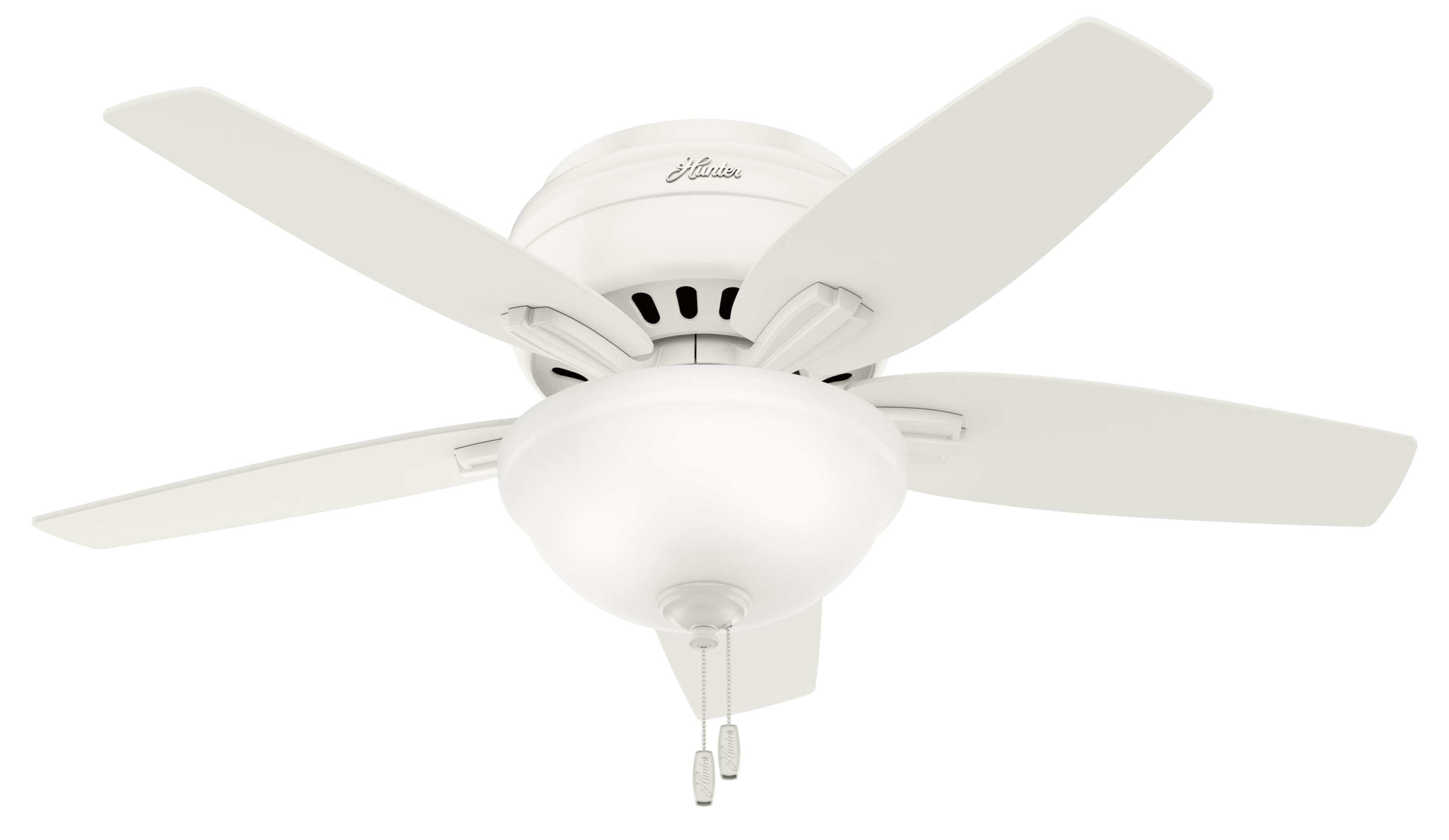 5 Reversible Blades Hunter Newsome 52 White 52" Indoor Ceiling Fan 