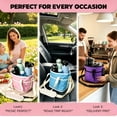 thumbnail image 3 of Family Size 4 Compartment Insulated Drink Bag, 4 Slot Tumbler Carrier with Removable Divider & Adjustable Strap, Water Bottle & Coffee Holder Tote for Hiking, Sports, Travel and Daily Outings, 3 of 7