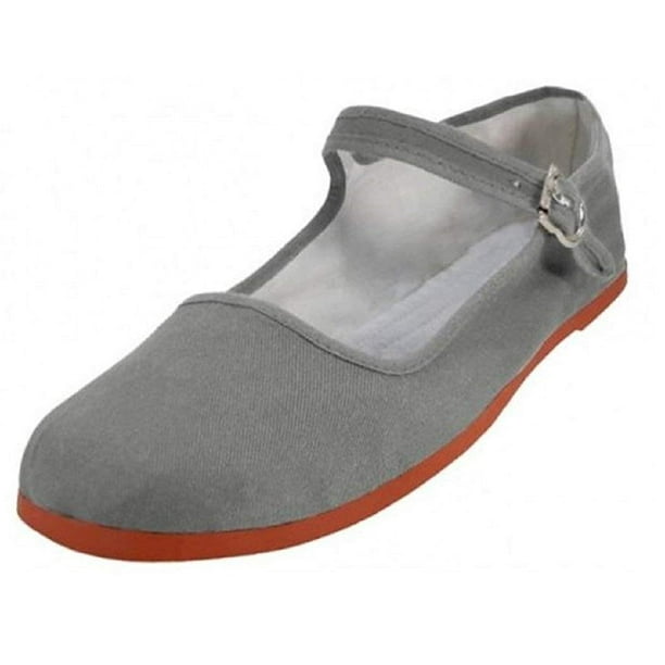 gray ballerina flats