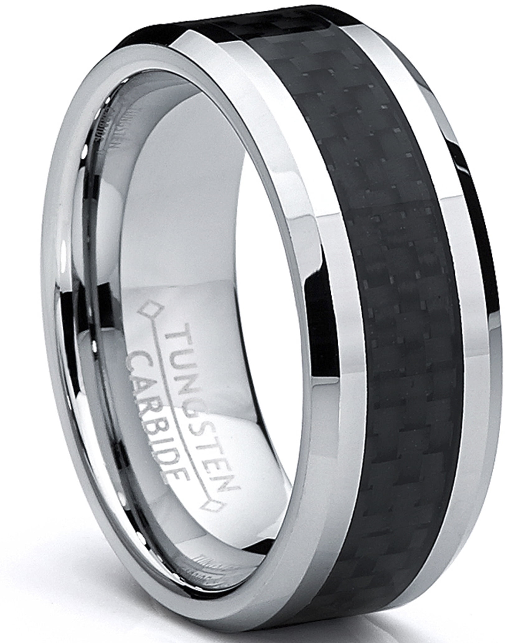 RingWright Co. 8MM Men�s Tungsten Carbide Ring Wedding