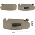 thumbnail image 2 of Right Passenger Side Sun Visor For Dodge Ram 1500 2500 3500 2002-2009,Replacement Assembly 1CT11TL2AA 1CT18TL2AA ,Car Visor Replacement Parts-beige, 2 of 6