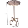 thumbnail image 2 of Butler Specialty Mash Metal & Marble End Table in Gold, 2 of 10