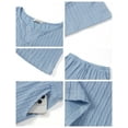 thumbnail image 6 of UVN 2 Piece Pajama Sets for Women Short Sleeve Top and Shorts Sleepwear Casual Lounge Set with Pockets, 6 of 9