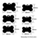 thumbnail image 5 of Wholesale 100Pcs Dog ID Tags Laser Engraving Bone Tags Name Plate Personalized Customized Name ID Tags Dogs Pendant Pet Tag ShopWise Round, 5 of 17