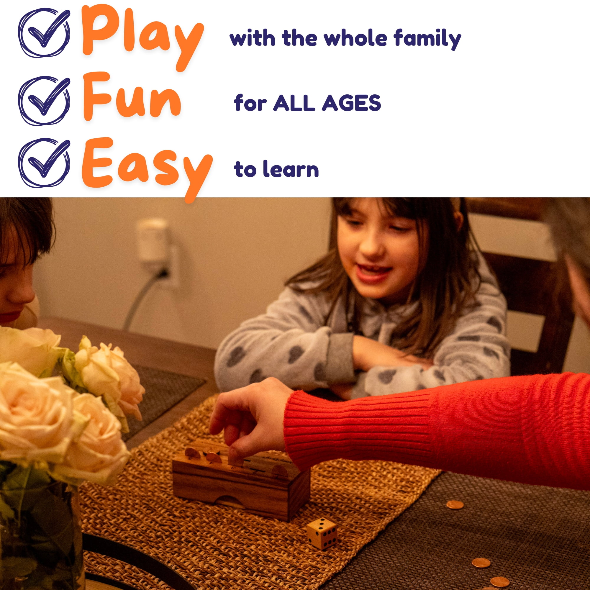 Creative Crafthouse Penny Drop Special Edition Wooden Tabletop Dice Game