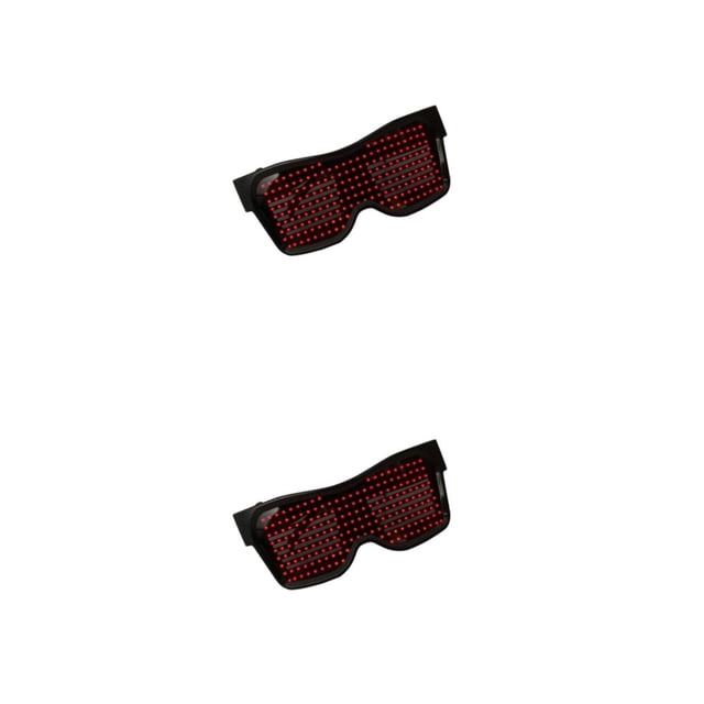 Gafas LED Bluetooth Matsuzay Resplandecientes ABS Rojo 2Conjunto