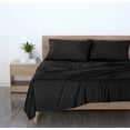 thumbnail image 3 of Mainstays Basic Value Microfiber Bed Sheet Set, Rich Black, Full, 4 Piece, 3 of 10
