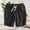 Black, variant on Bosfbaoi Mens Casual Shorts - Cotton Linen Drawstring Summer Beach Stretch Twill Chino Golf Shorts