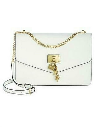 DKNY Elissa Leather Micro Mini Crossbody bag BrunetteGold