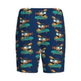 thumbnail image 2 of Lsque Skateboard Rides Cartoon Lobster Mens Sleep Pajama Shorts,Short Pajama Pants, Cotton Ultra-Soft Knit-Medium, 2 of 9