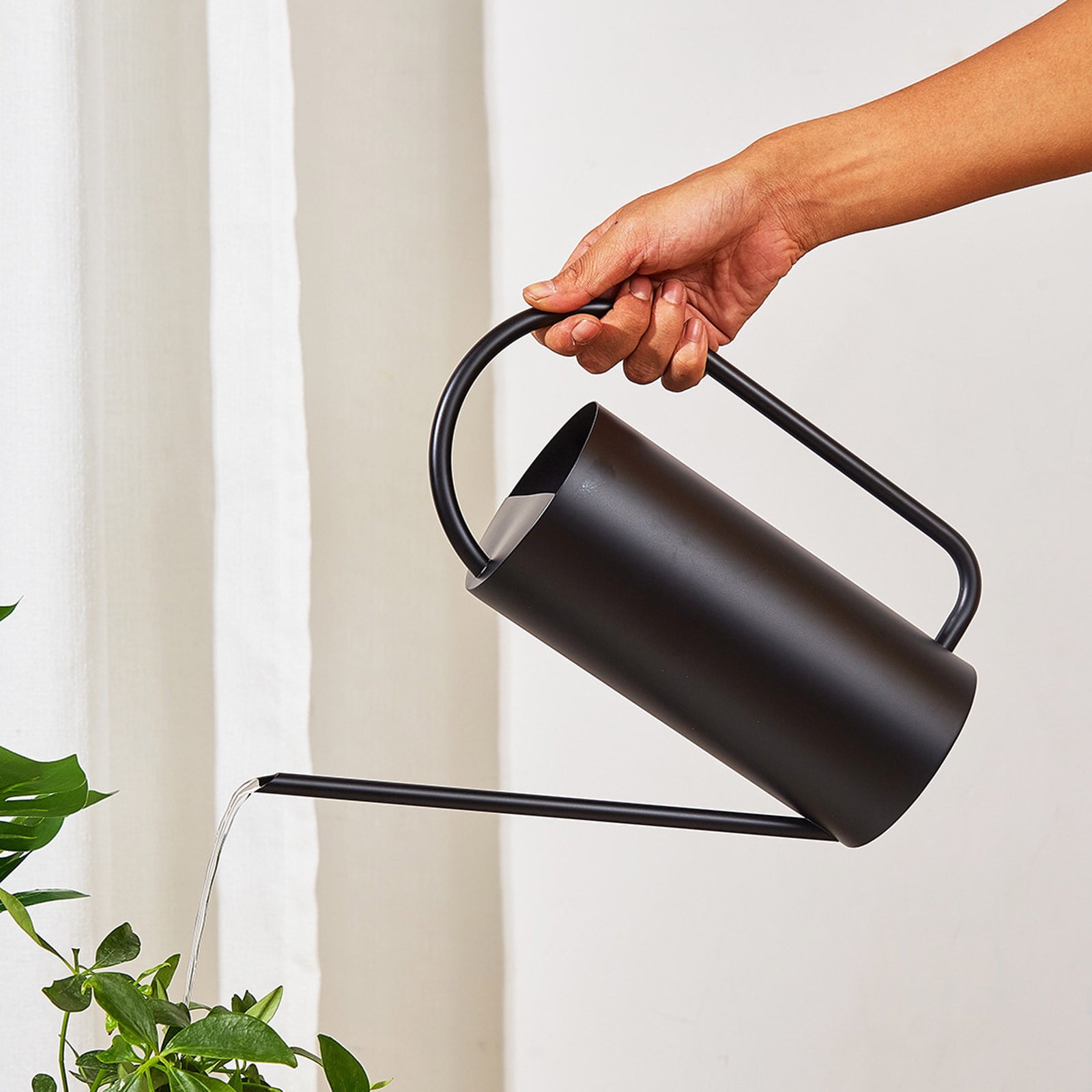 1500ml Watering Can for Indoor Outdoor Stainless Steel Long Spout Gardening Supplies