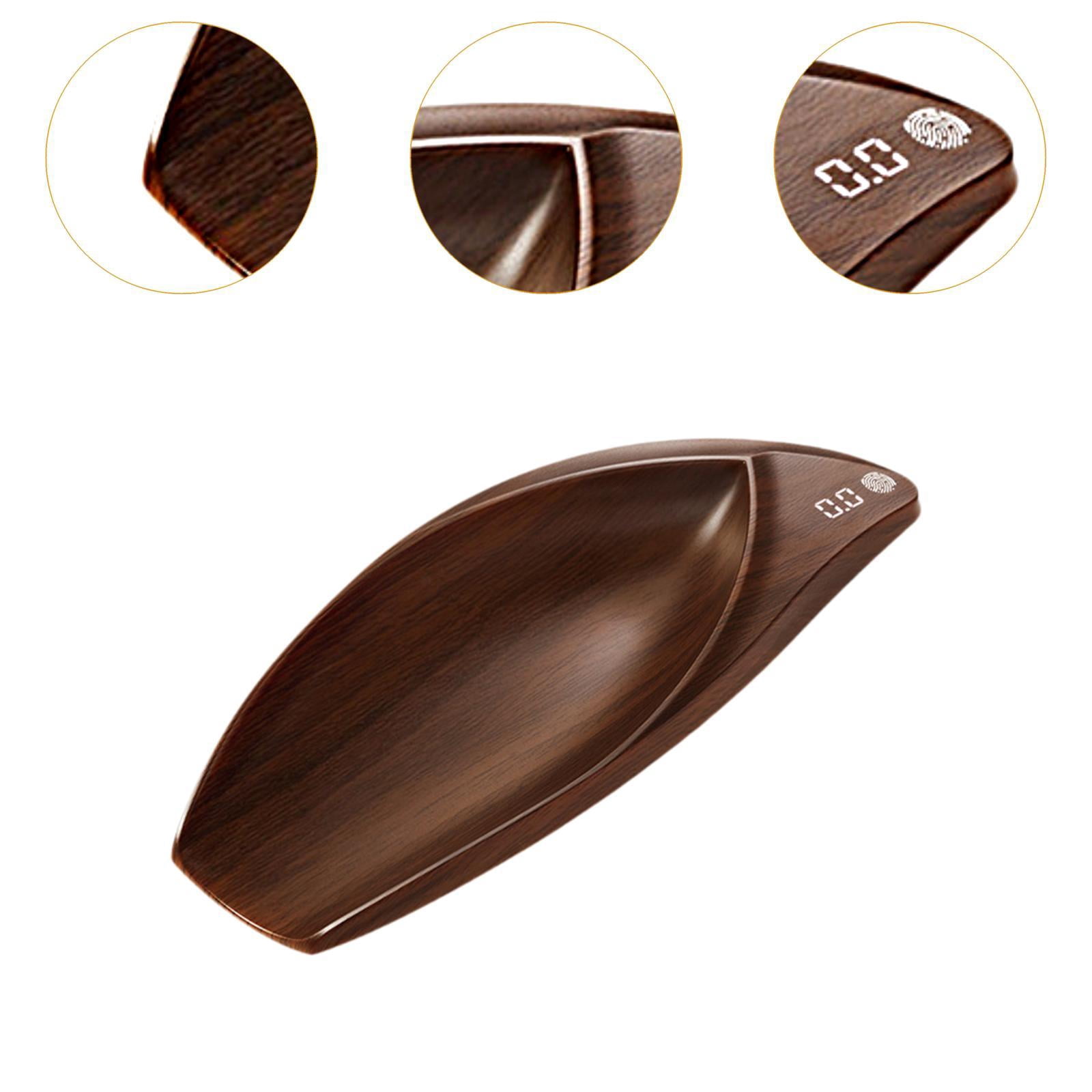 Fiocias Electronic Coffee Scale Digital Office Coffee Shop Birthday Gift Multiuse Baking brown