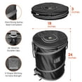thumbnail image 6 of Collapsible Bin Trash & Recycle/Utility, Perfect for Camping, Laundry, Storage and Garden, Waterproof Vinyl and Tear Resistance, Trash and/or Recycle, Two 13 Gallon Bags, 6 of 9