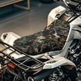 thumbnail image 4 of Uorisanigo 23×10 Inch ATV Seat Covers Waterproof Dead Leaf Print Dirt Bike Seat Cushion Cover for Polaris Sportsman 570 450 850, Polaris Scrambler 400 500 850 1000, Honda Rancher 420, 4 of 7