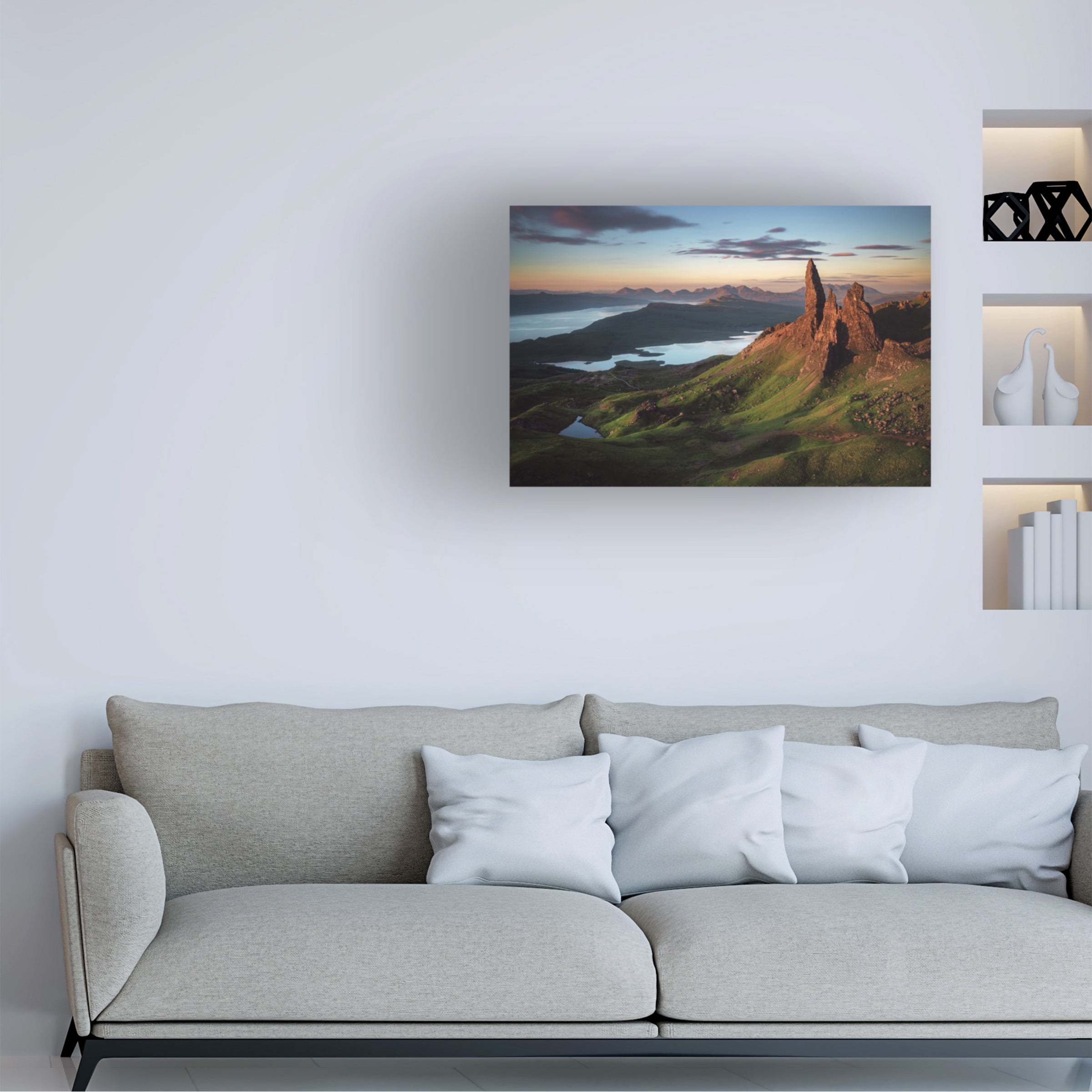 Jean Claude Castor 'Scotland - Old Man of Storr' Canvas Art