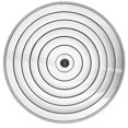 thumbnail image 1 of Garcima Couvercle en Aluminium, Argent, 40 cm, Lot de 10, 1 of 3