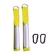 thumbnail image 4 of 2 asas de gimnasio para equipo de ejercicio de resistencia, accesorio de fitness para el pecho amarillo, 4 of 9