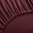 thumbnail image 3 of 1500 Supreme Collection Microfiber Flannel Sheet Set Burgundy Queen, 3 of 5