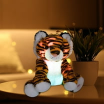 8-Inch Seven Color Light Up Tiger Doll Light Up Plush Figure,Soft LED Lint Toy Luminous Glowing Stuffed Animal Plush Toys ,Birthday Holiday Gift for Kids & Home Decor (20cm)