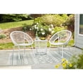 thumbnail image 2 of Signature Design by Ashley Casual Mandarin Cape Outdoor Table and Chairs (Set of 3)  White, 2 of 9