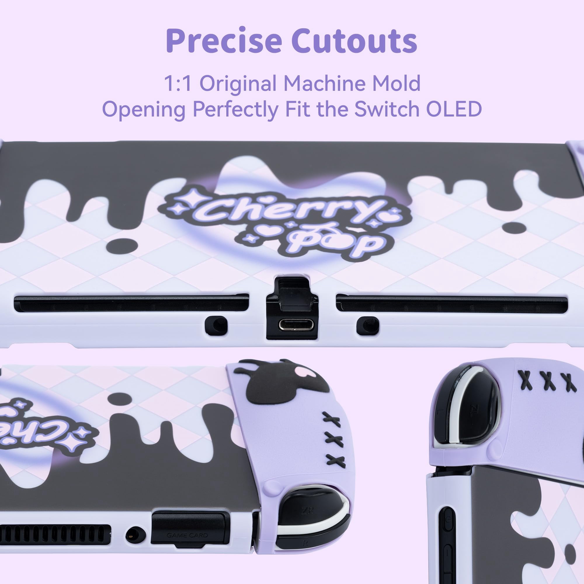 GeekShare Protective Case for Switch OLED Silicone Shell for