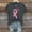 Gray, variant on CLOISE Breast Cancer Shirts for Women Short Sleeve Round Neck T Shirts Ribbon Pink Breast Cancer Awareness Blouses Trendy Loose Tops Cancer Fight Fall Clothes Black XL