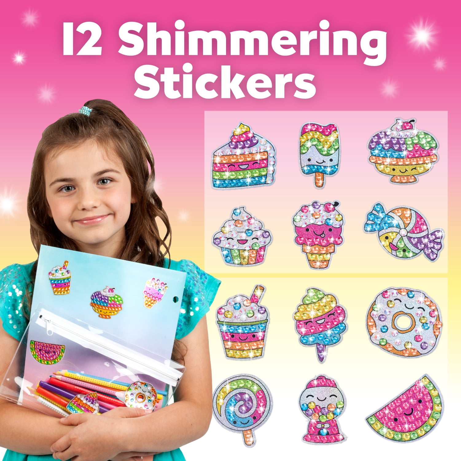 Creativity for Kids Big Gem Diamond Painting Sweets- Child Craft Kit for Boys and Girls