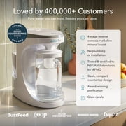 AquaTru Carafe Countertop Water Purifier System, Smart Alkaline 4-Stage Reverse Osmosis, 14x7.5x13 in., 1-Pack