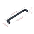 thumbnail image 6 of Utopia Alley Bergen Pull Handle - Decorative Cabinet Drop Pull Handles- Vintage Cabinet Hardware with Hand Finished Matt Black - Metal Drawer Pull Handle, 6.3" Center to Center, 6 of 9