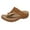 Brown, variant on IUJSOY Slippers for Women Bohemian Flip Flops Comfort Wedge Sandals Casual Summer Beach Shoes
