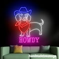 thumbnail image 4 of Handmadetneonsign Howdy Dachshund Neon Sign, Cowboy Led Light, Western Wall Art Decor, Pet Shop Bedroom 69173, 4 of 5