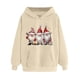 thumbnail image 1 of WILLBEST Sudadera de Mujer con Capucha Estampada Navideña para Otoño/Invierno, Talla Grande, Gruesa, Informal y Holgada XX-Grande, 1 of 3