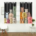 thumbnail image 2 of MKHERT Funny Dogs Family Window Curtain Kitchen Curtain 26x39 inch,Two Piece, 2 of 3