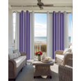 thumbnail image 4 of Purple Gray Stripes Blackout Curtains, Light Blocking Print Window Curtains, Modern Simple Abstract Vertical Lines Thermal Insulated Window Drapes for Living Room 2 Panels, 104"W x 52"L, 4 of 9