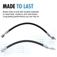 thumbnail image 2 of PRFMNCR Brake Hose Front Center Brake Line Brake Hydraulic Hose 1Pcs Replacement for Dodge W150 1977-1981 1984 5.9L V8, for Dodge W300 1976 1977 1978 7.2L V8 Replace# 4383067, 3898996, 4112325, 2 of 7