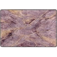 thumbnail image 4 of Dreamtimes Pink Purple Style Marble Non-Slip Area Rug Golden Glittering Floor Carpet Comfort Floor Mats Decor for Indoor Front Porch,Living Room, Bedroom,Kitchen, 36"x24", 4 of 5