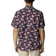 thumbnail image 2 of Columbia Men's Trollers Best Short Sleeve Shirt, Collegiate Navy PFG Proud, XX-Large, 2 of 9