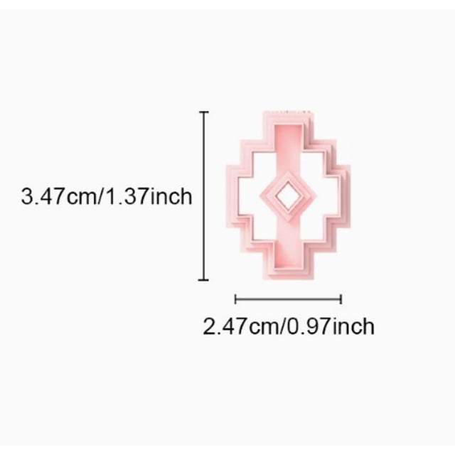 Molde geométrico simple de arcilla suave, molde for cuchillos de alta precisión, herramientas for hacer pendientes DIY