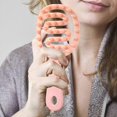 thumbnail image 3 of Scalp Massager with Soft Silicone Bristles for Deep Cleaning and Hair Growth, Pink Long Handle, 3 of 4