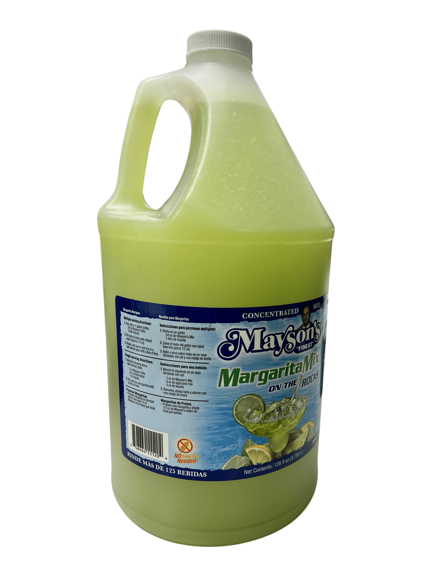Mayson's - Margarita on Rocks Mix (Restaurant Style) 1 Gallon, makes 125+ Drinks